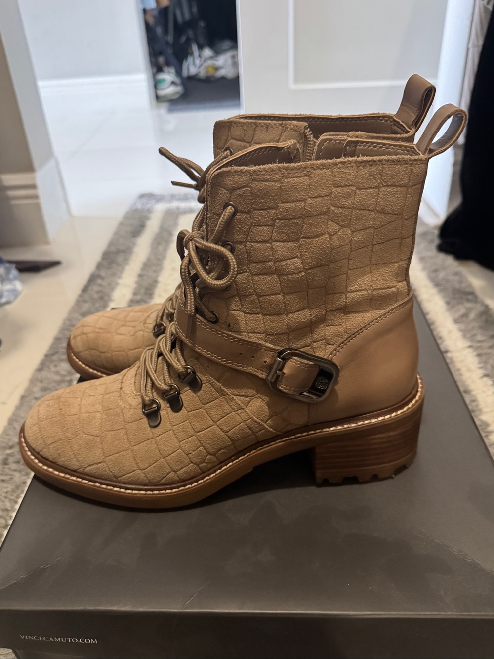 Vince Camuto- VC- Kaiander boot in truffle taupe. Size 10M